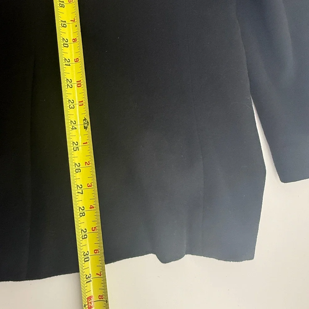 Nautica Mens 40R Black Wool Silk Cashmere Blend Two Button Blazer Sport Coat